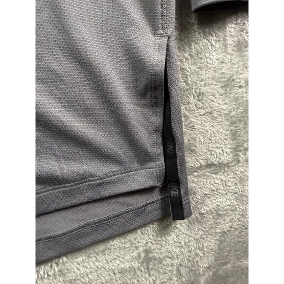 Nike Shirt Mens 2XL Gray Dri-FIT Quarter Zip Long Sleeve Training AA1589-036 - Picture 6 of 16